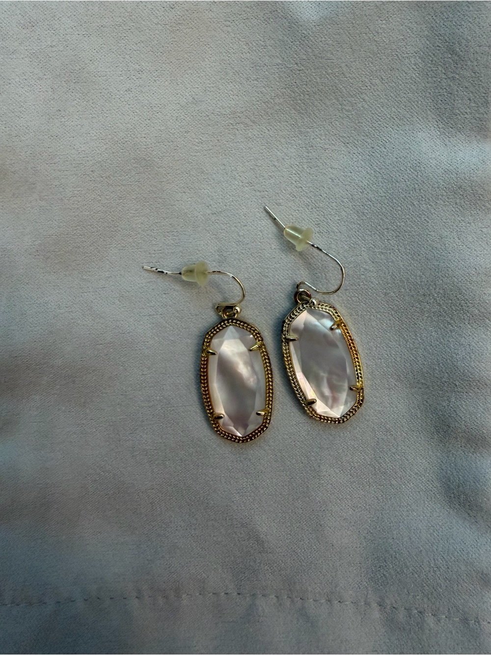 Earrings — Kendra Scott Elle Gold Mother of Pearl Drop Earrings